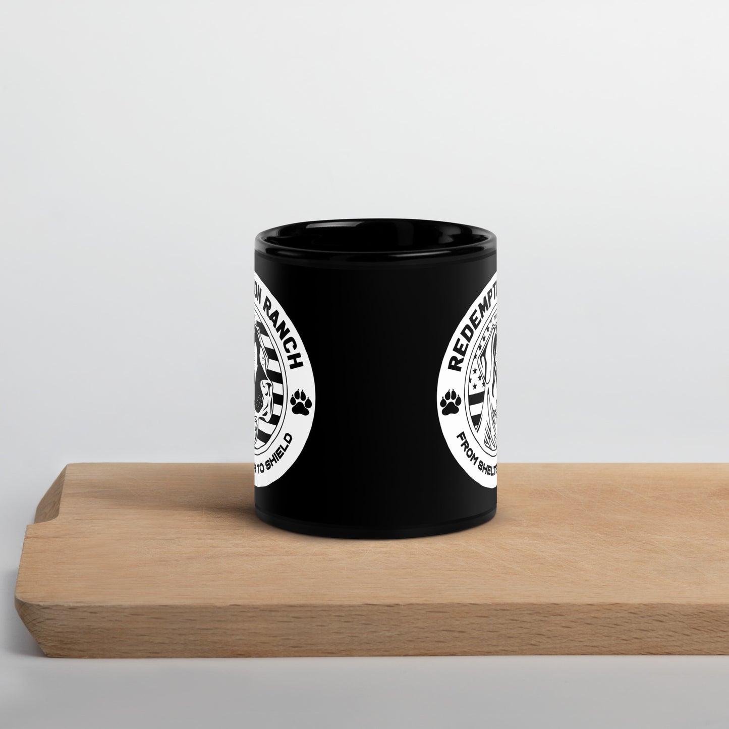 Redemption Ranch Black Glossy Mug